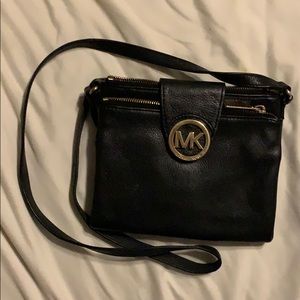 Black Michael Kors Cross Body Bag
